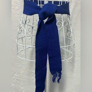 Vintage Royal Blue Grosgrain Woven Belt